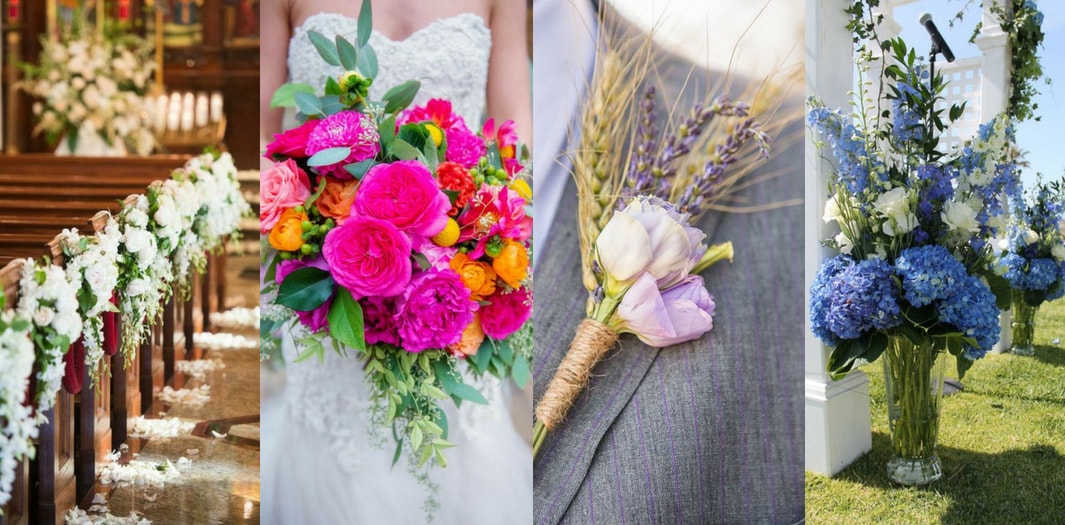 wedding flower ideas - blank canvas