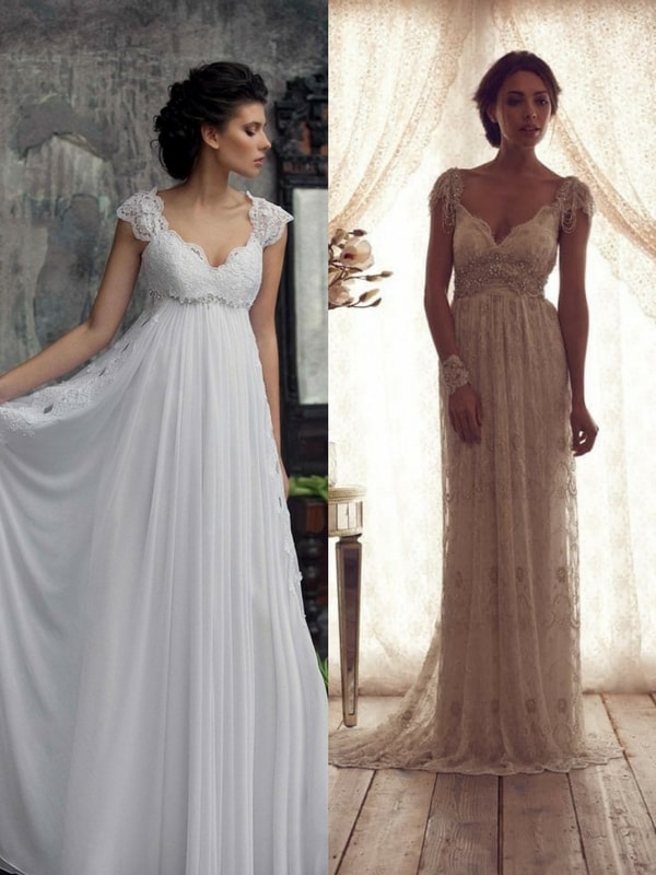 empire wedding dress - blank canvas