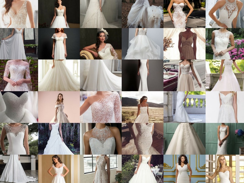 Wedding Dress guide - blank canvas